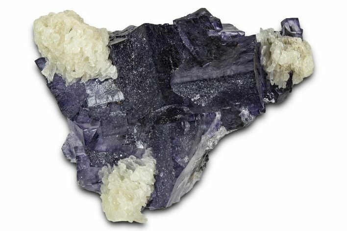 Cubic Fluorite Crystals with Barite Flowers - Elmwood Mine #343258